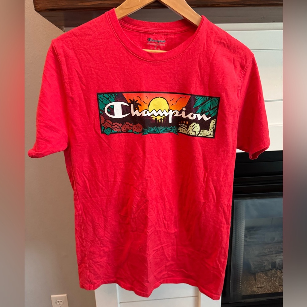 Champion Sunset Graphic Red T-Shirt